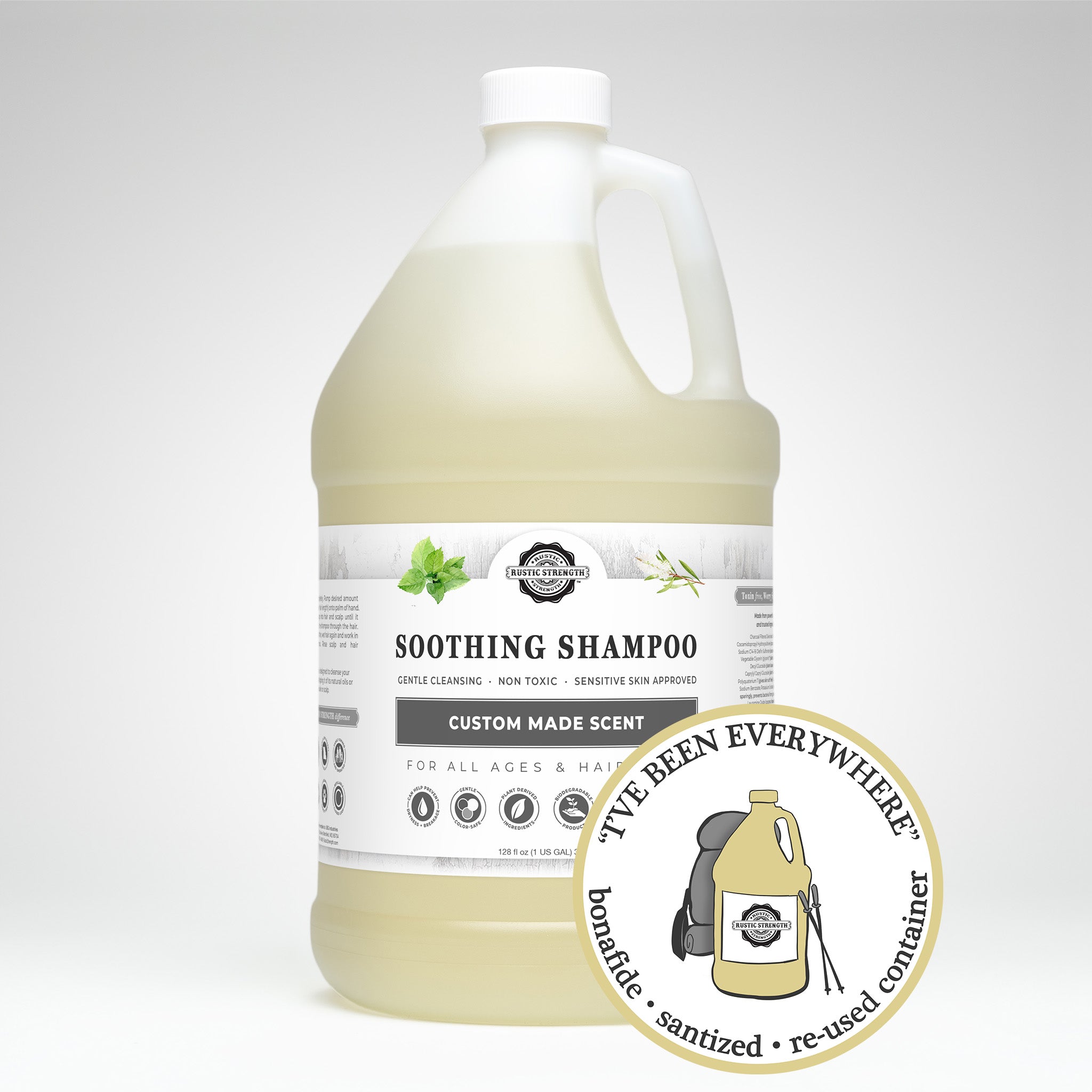 SANITIZED & REFILLED | Shampoo  | Peppermint & Tea Tree | Gallon