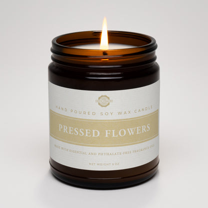 Candle | Pressed Flowers