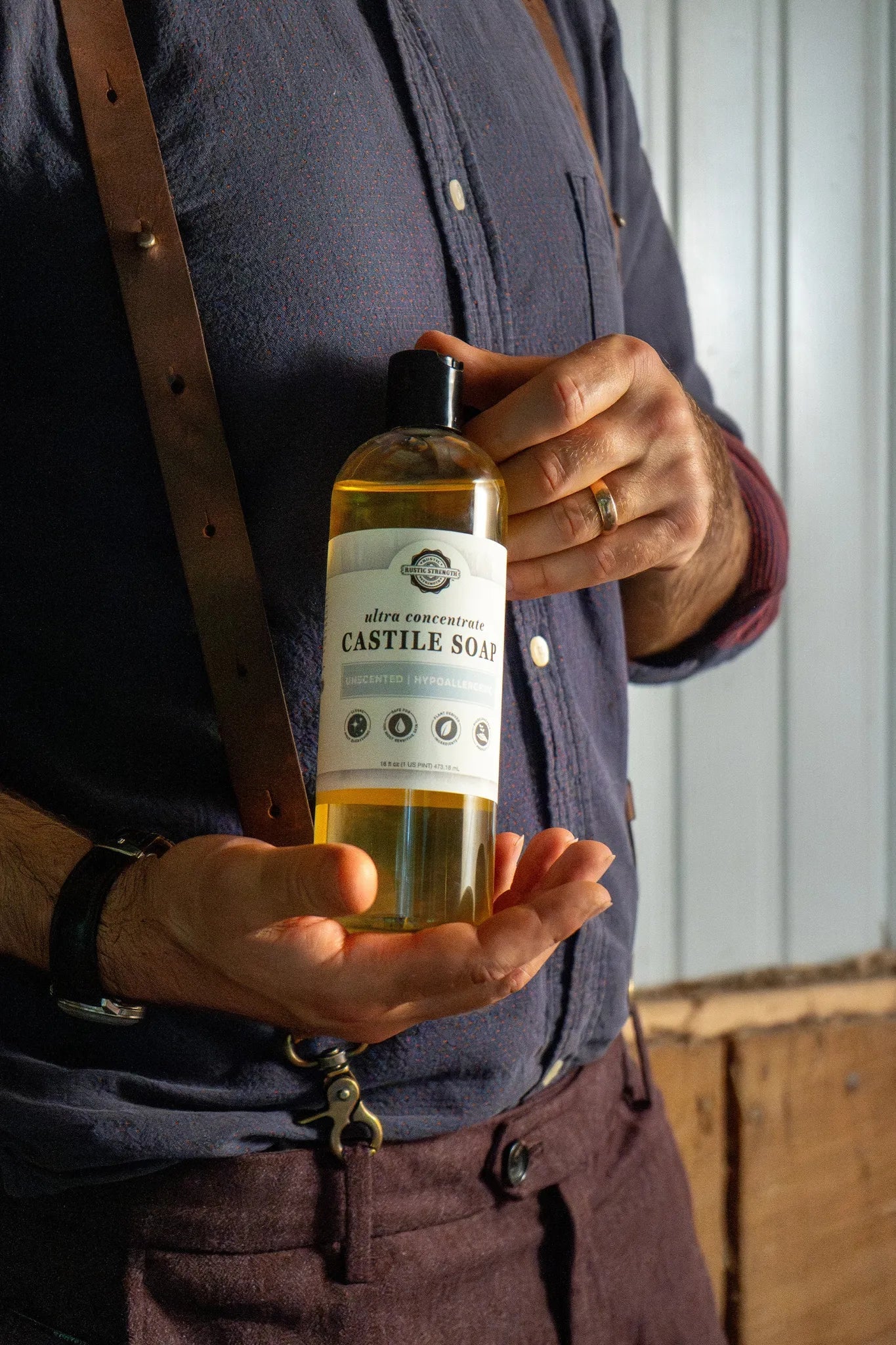 Castile Soap - Ultra Concentrate | Unscented - Rustic Strength