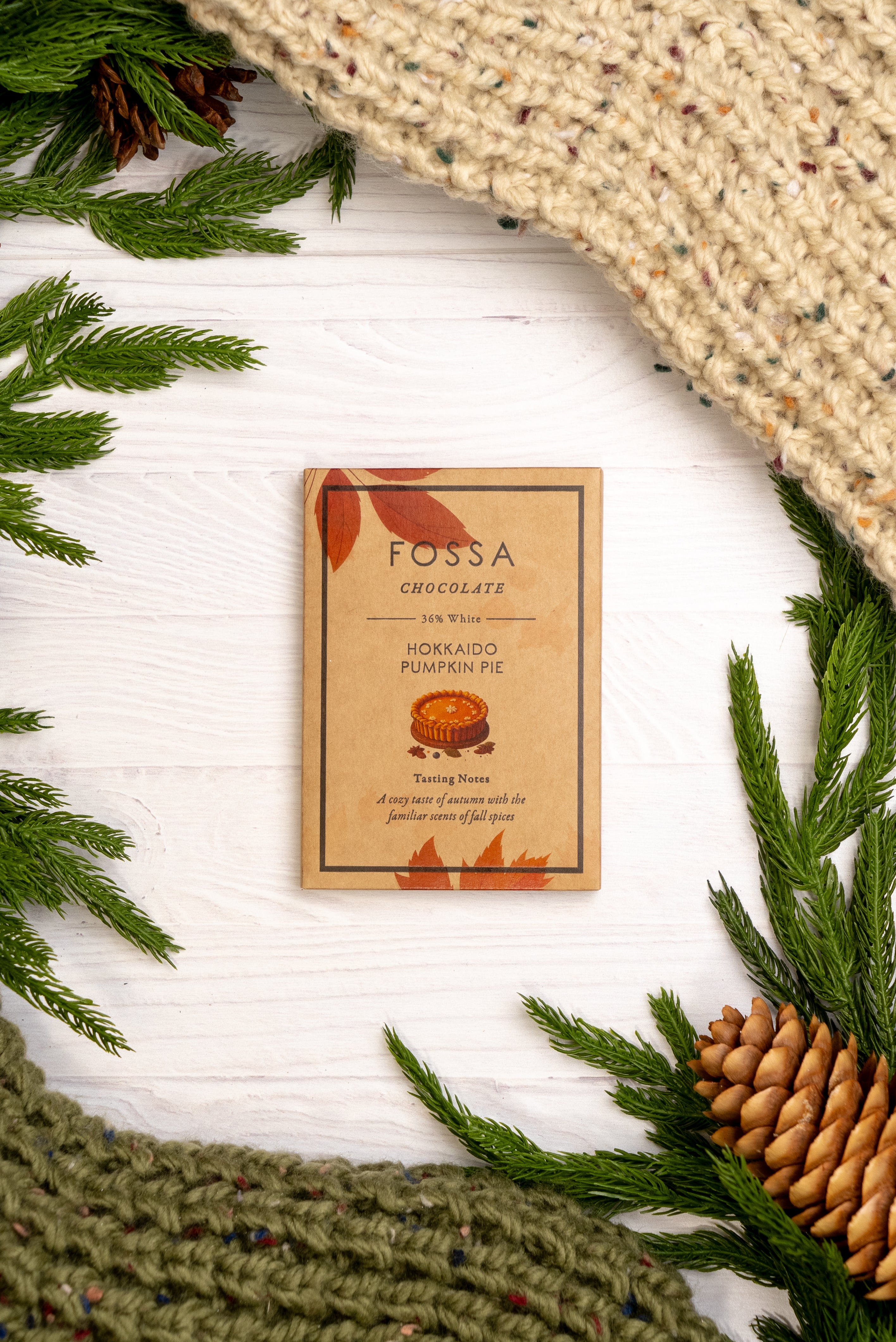 White Chocolate | Fossa | Hokkaido Pumpkin Pie 36% 50g