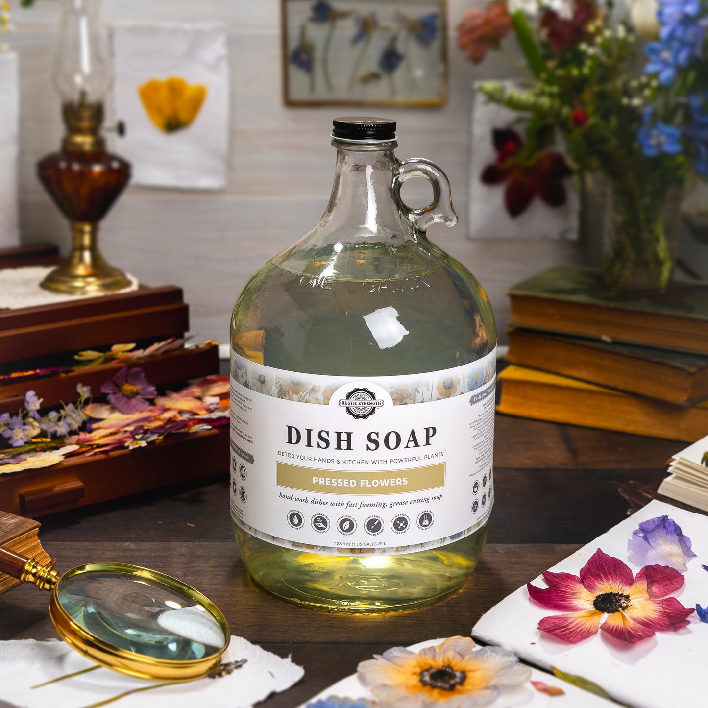 Dish Soap | Pressed Flowers