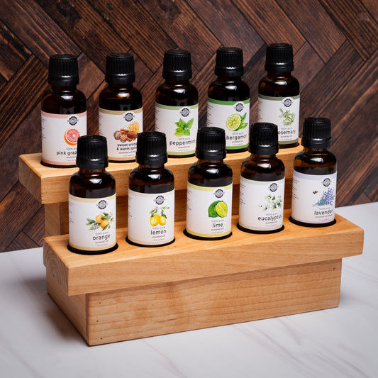 Popular Essential Oils + Display Shelf Bundle