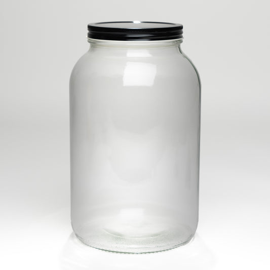 Wide Mouth Glass Jar with Metal Cap