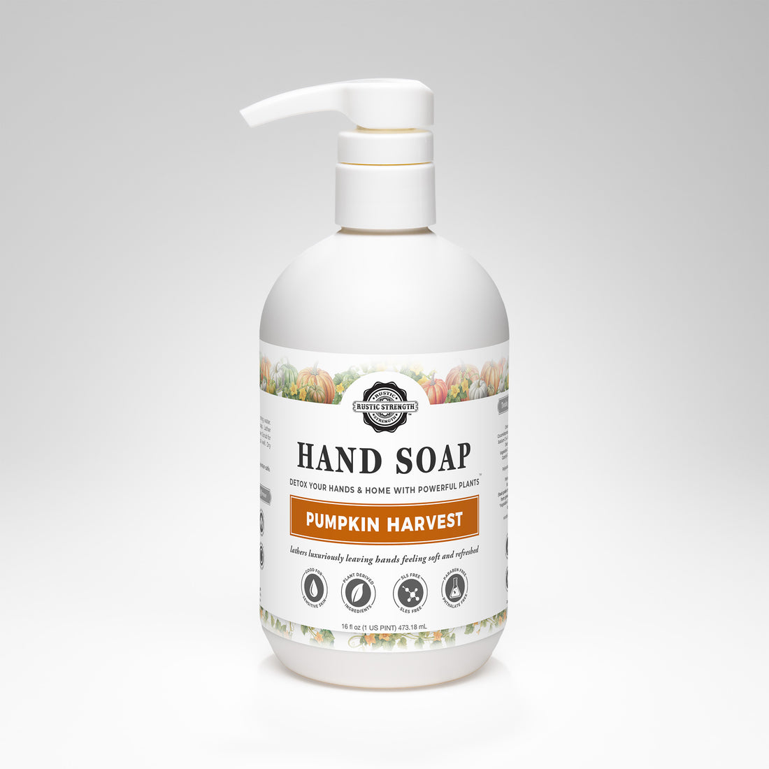 Hand Soap Pumpkin Harvest Rustic Strength