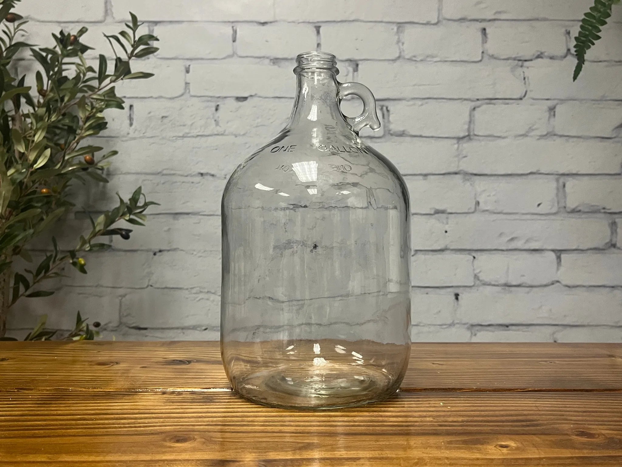 1 Gallon Glass Jug with Cap - Rustic Strength