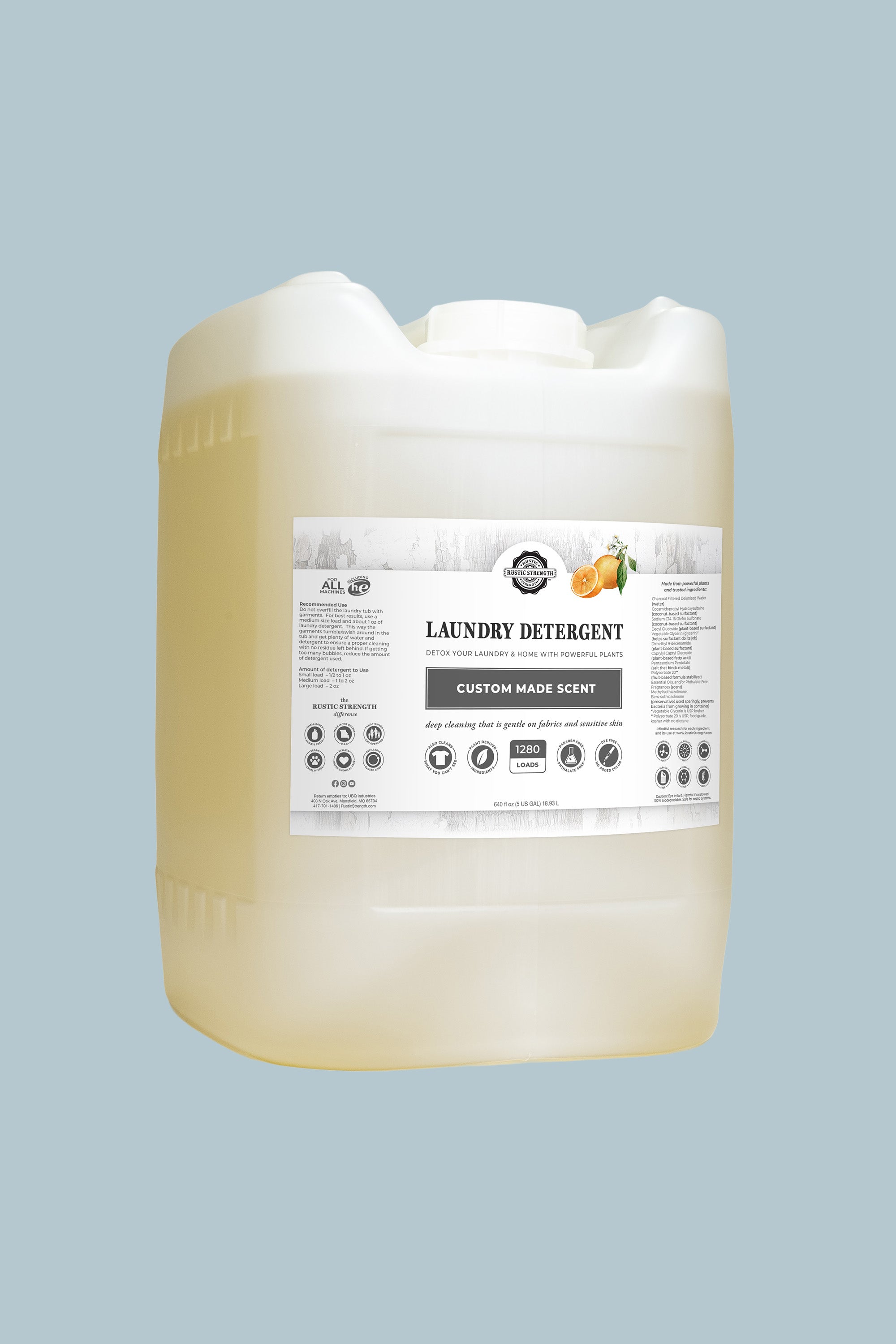 CLEARANCE | Laundry Detergent | Orange ( 5 Gallon Eco-Jug with Spout )