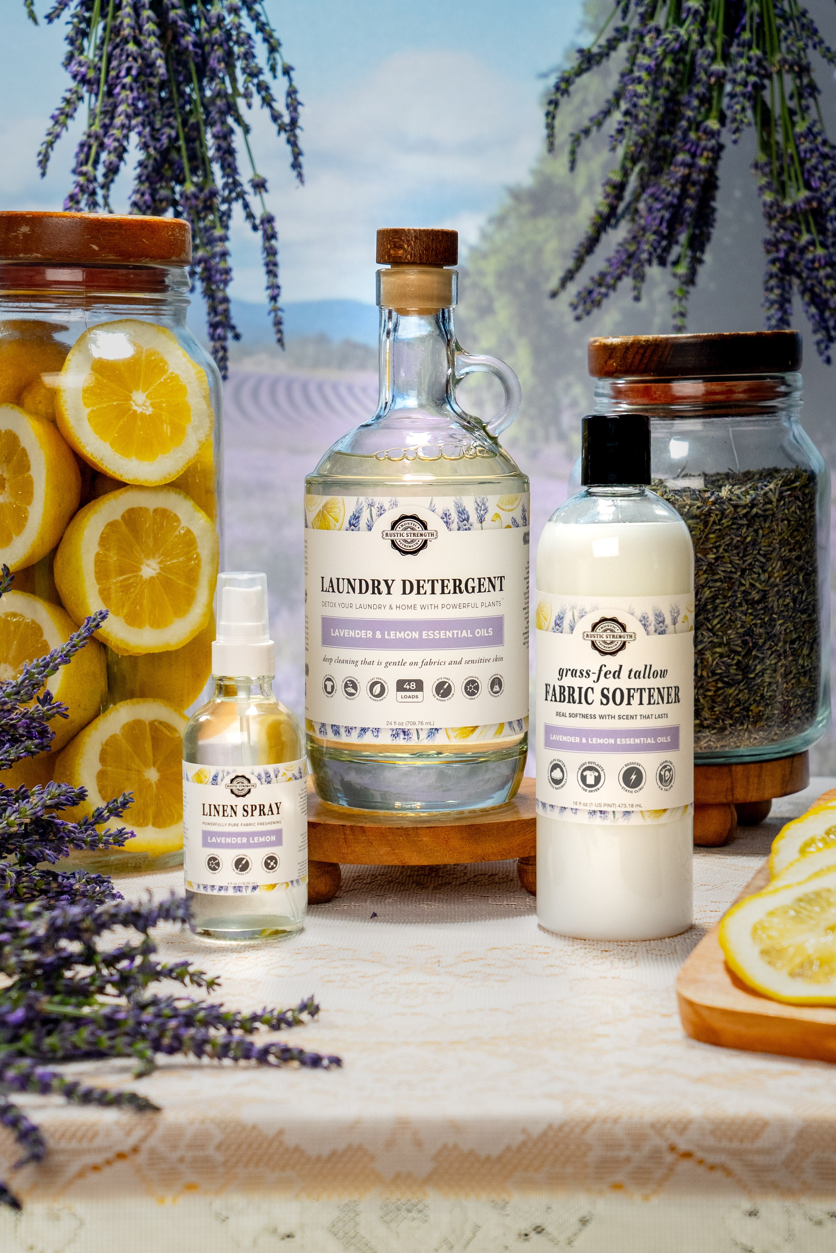 Laundry Starter Set | Lavender & Lemon - Rustic Strength