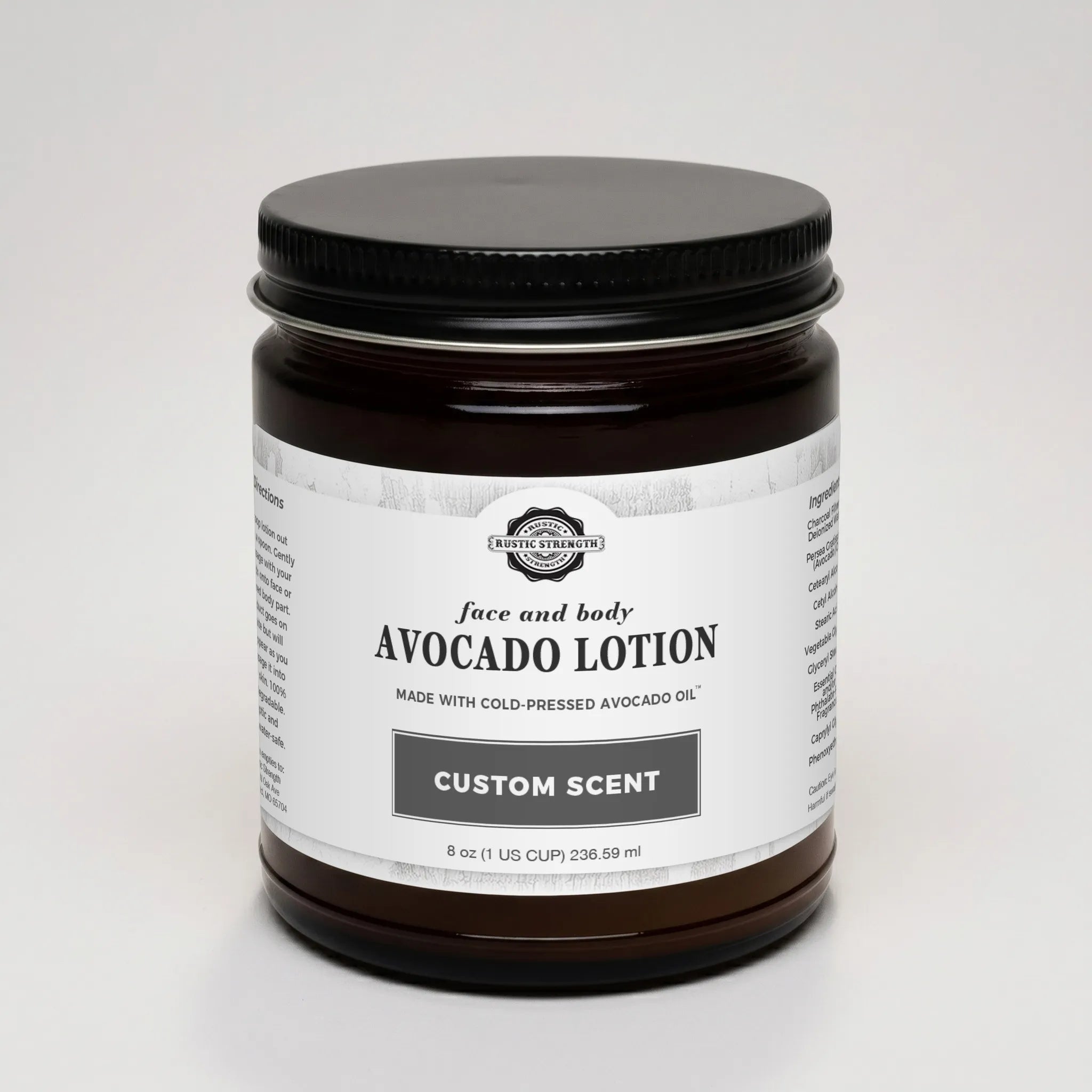 Avocado Lotion | Custom Made Scent - Rustic Strength