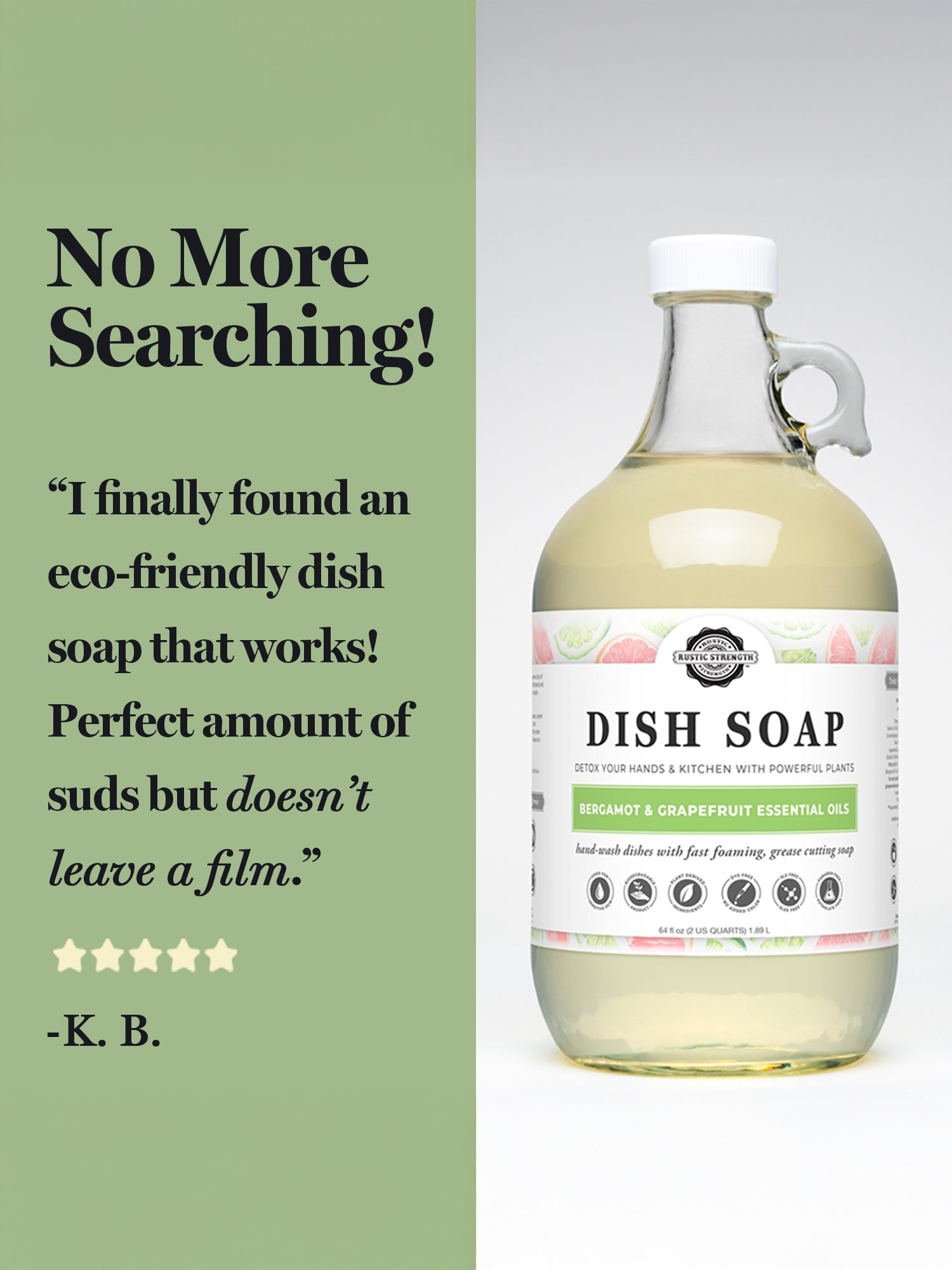 trader joe's liquid dish soap lavender tea tree Rustic Strength Bulk Dish Soap Unscented 5 Gallon Eco Jug with Pump