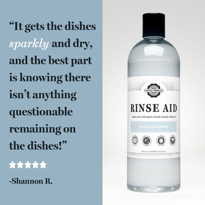 Organic Rinse Aid for Automatic Dishwashers | Unscented