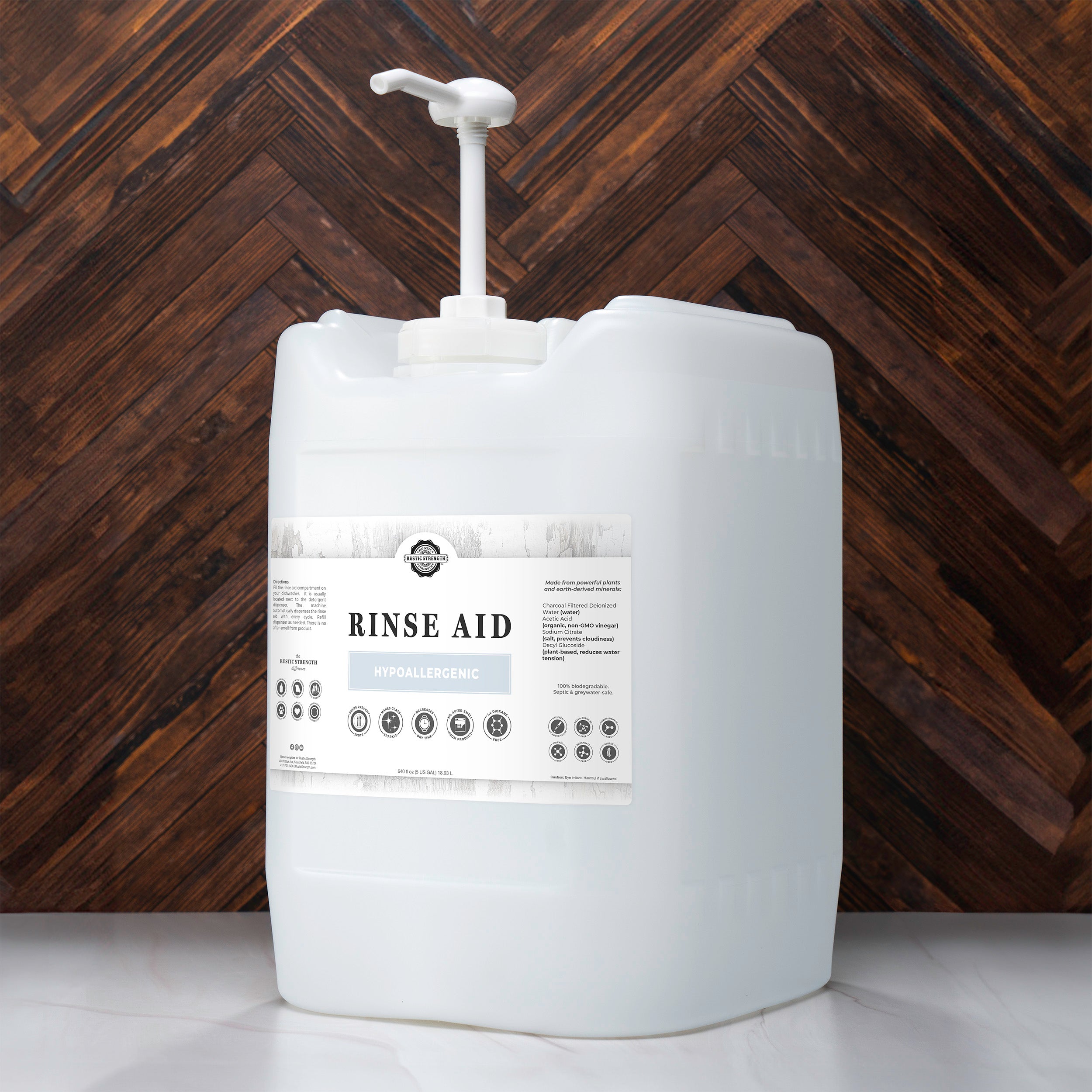 Sun Rinse Aid Non-Toxic | Natural Rinse Aid for Automatic Dishwashers | Unscented ...