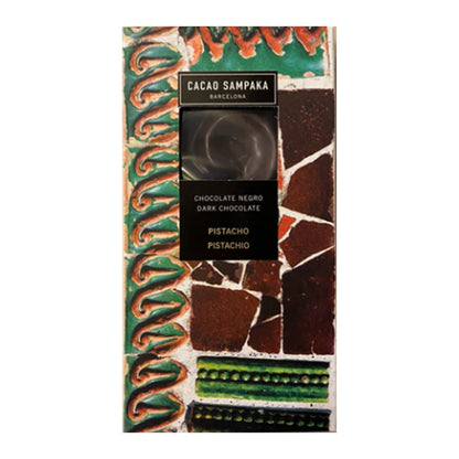 Dark Chocolate | Cacao Sampaka | Pistachio 44% (Gaudi) 75g