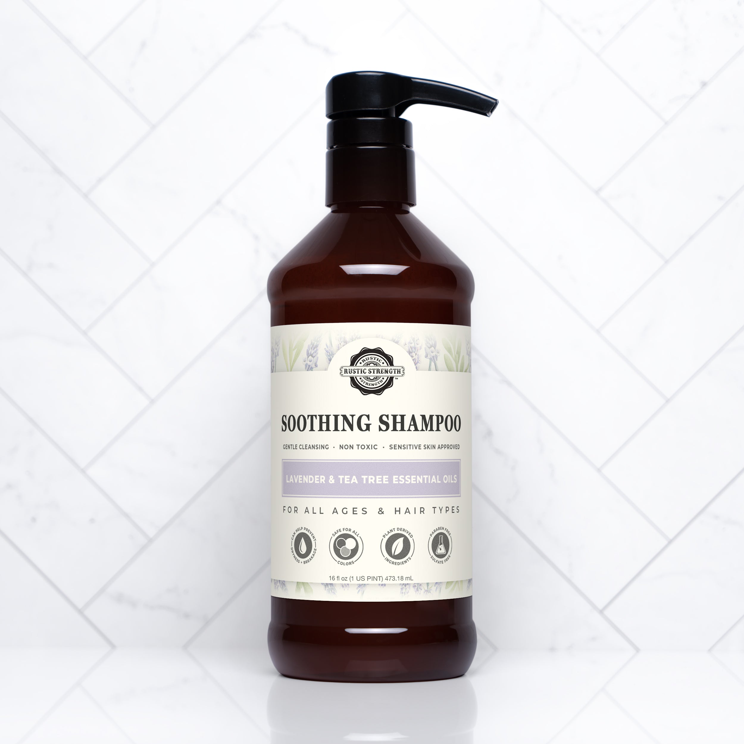 Gentle Cleansing, Hydrating Herbal Shampoo – Rustic Strength