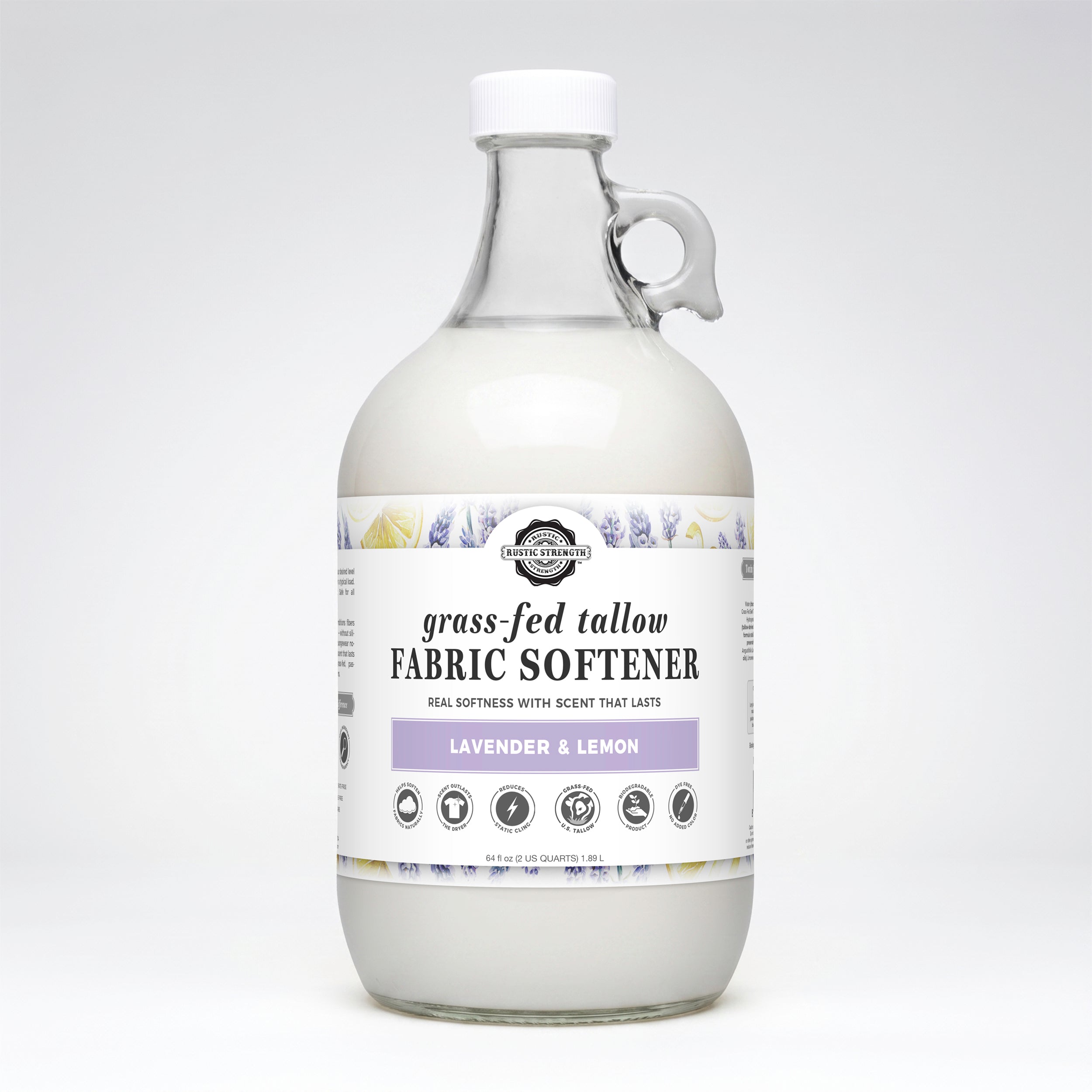 Tallow Fabric Softener | Lavender & Lemon - Rustic Strength
