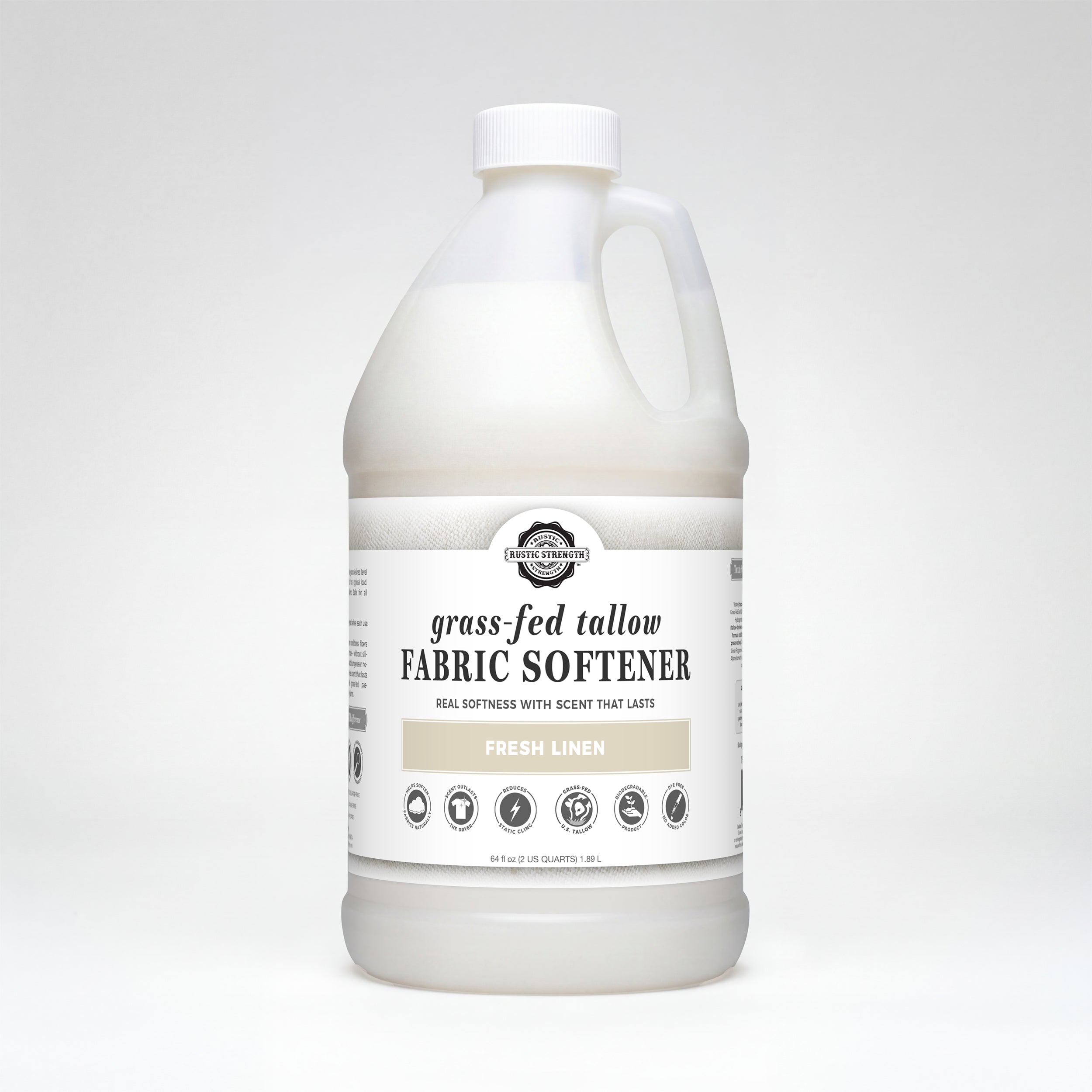 Tallow Fabric Softener | Fresh Linen - Rustic Strength