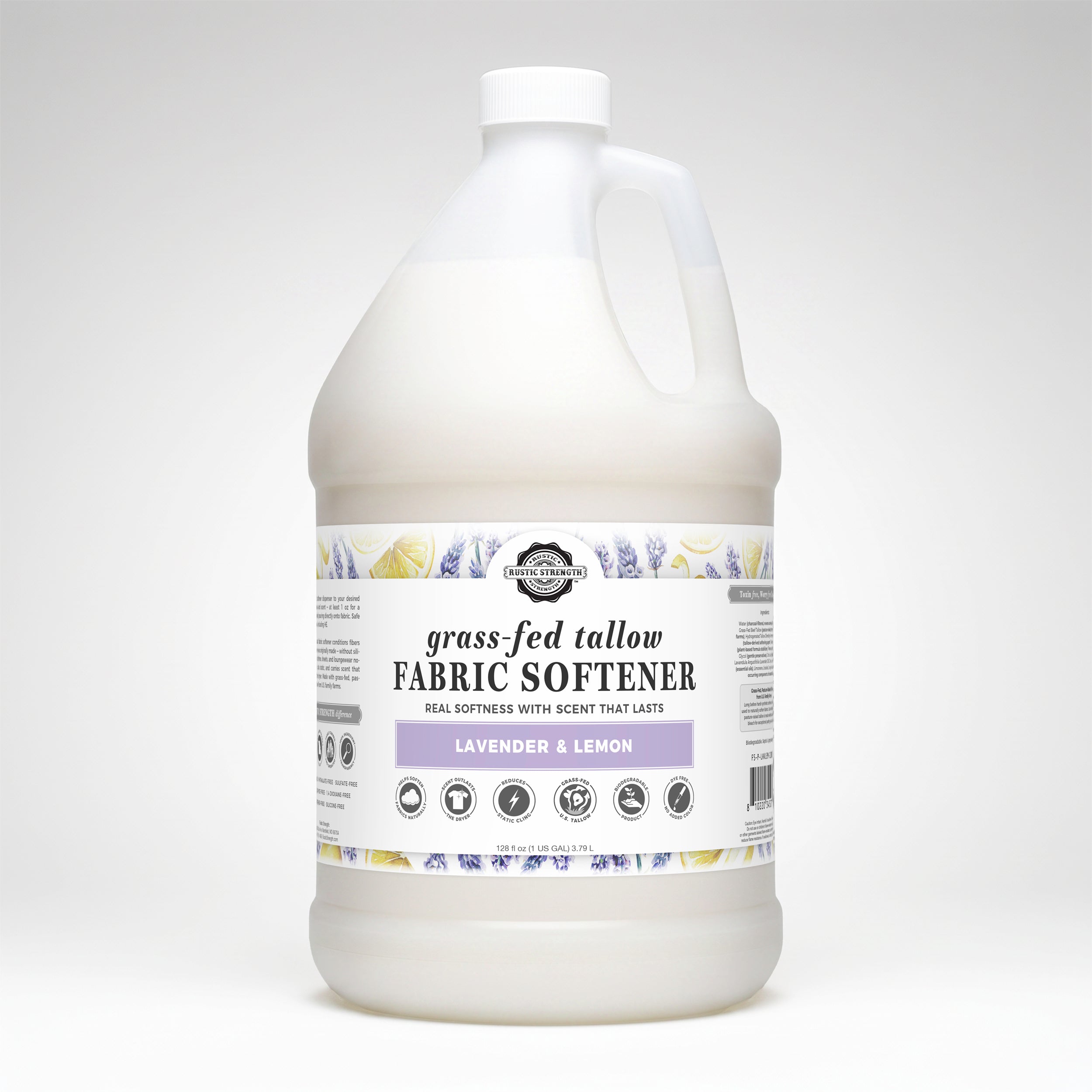 Tallow Fabric Softener | Lavender & Lemon - Rustic Strength
