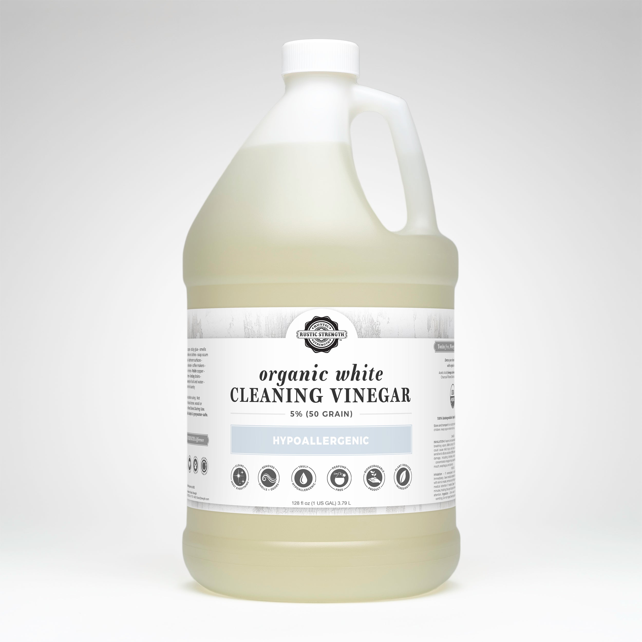 Organic White Cleaning Vinegar | 5% (50 grain)