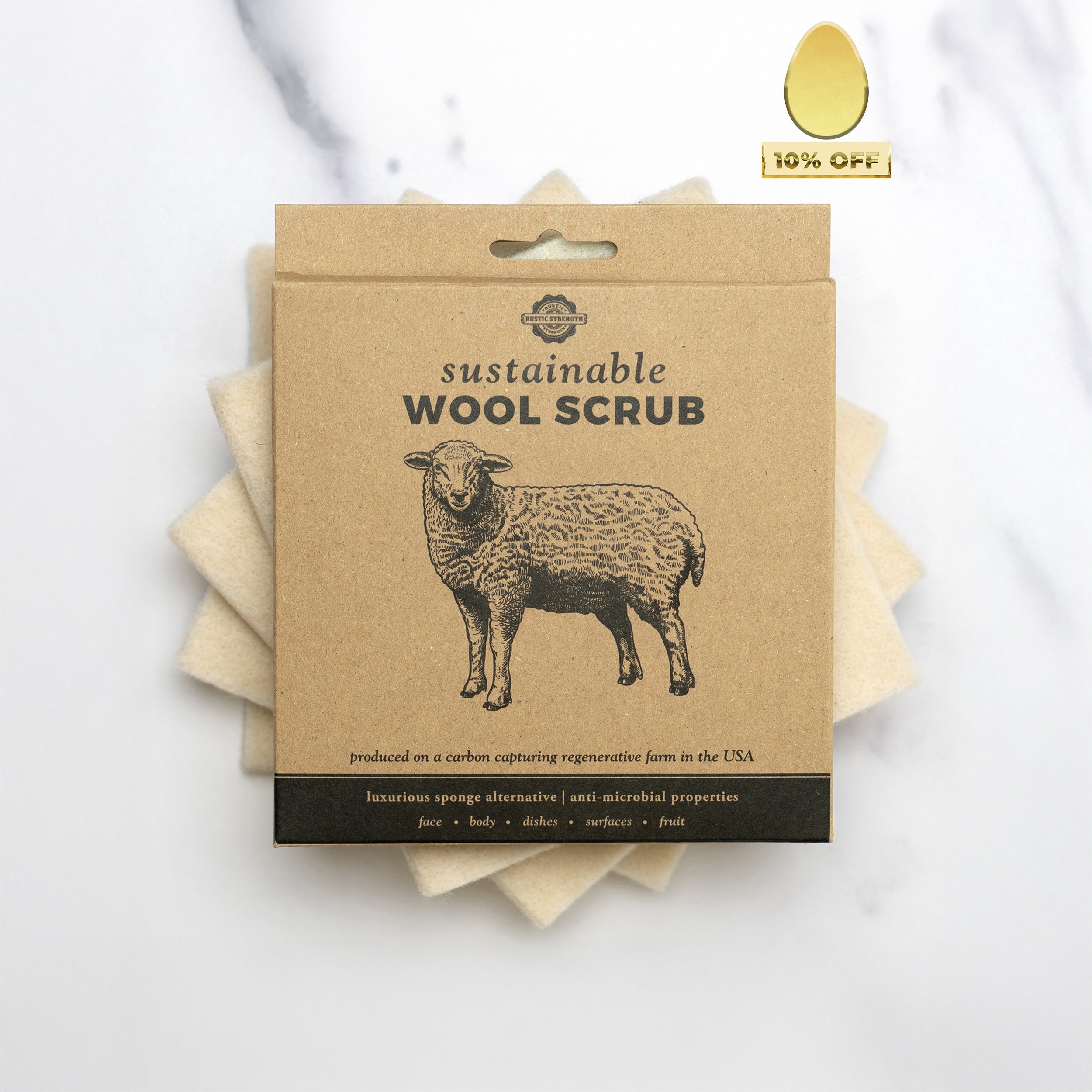 Sustainable Wool Scrub