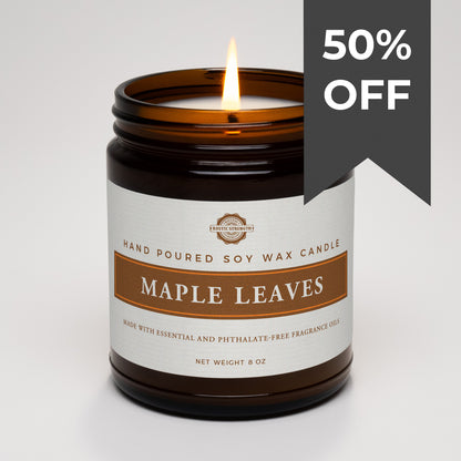 CLEARANCE | Seasonal Candle | Maple Leaves