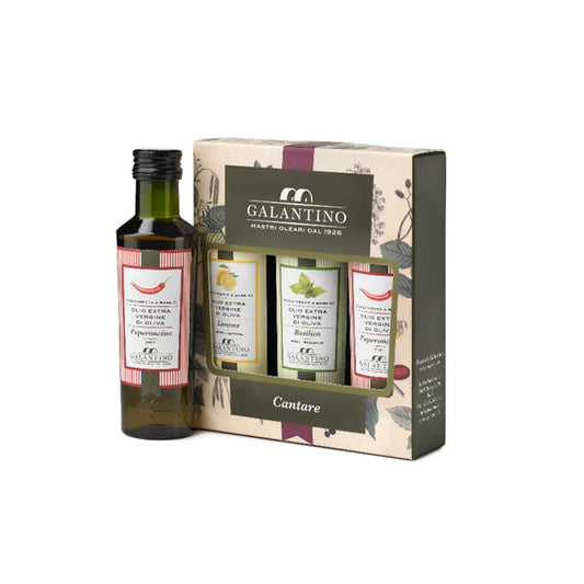 Extra Virgin Olive Oil | Frantoio Galantino | Cantare Gift Set ( 3 pk 100 ml )