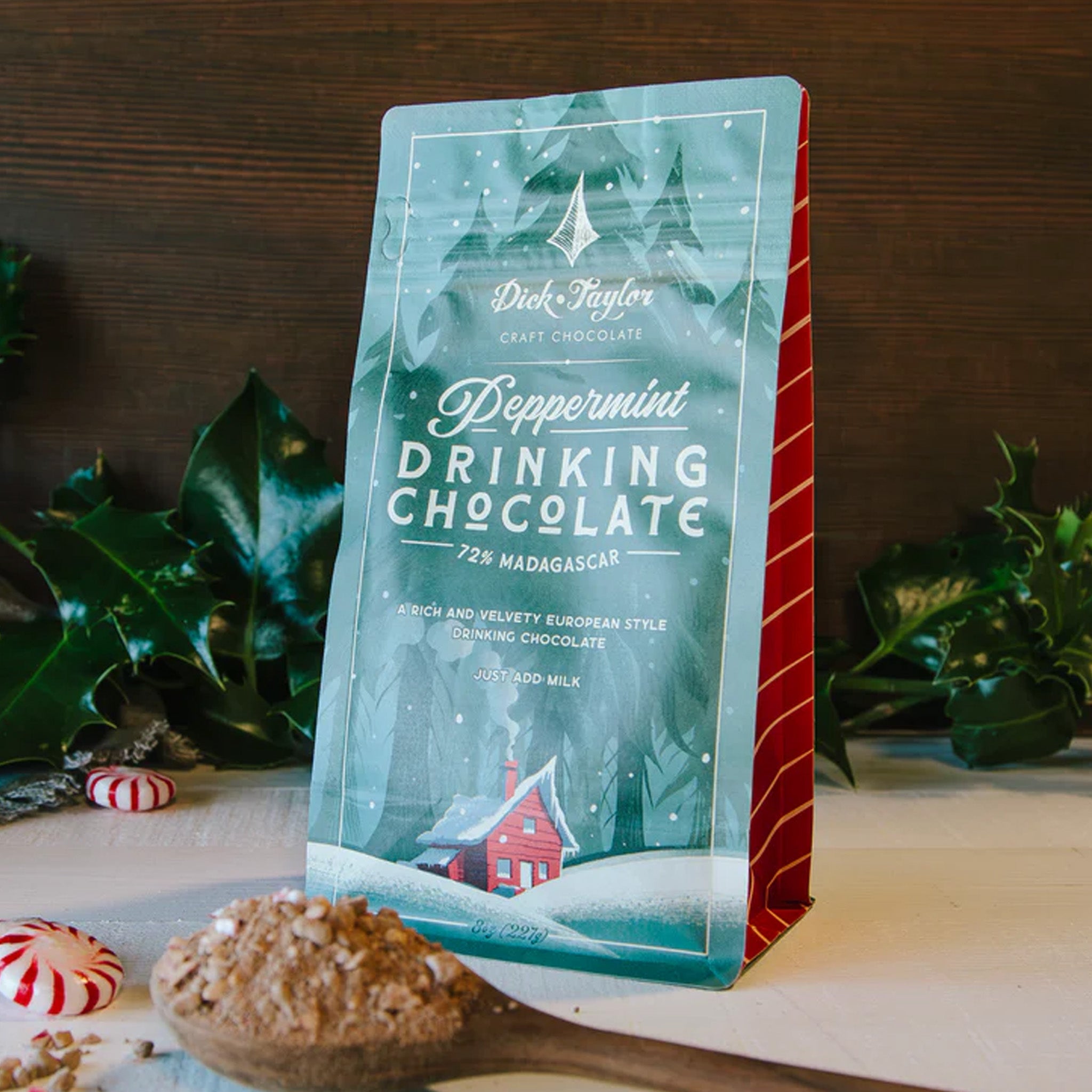 Drinking Chocolate | Dick Taylor | Peppermint Drinking Chocolate 8oz