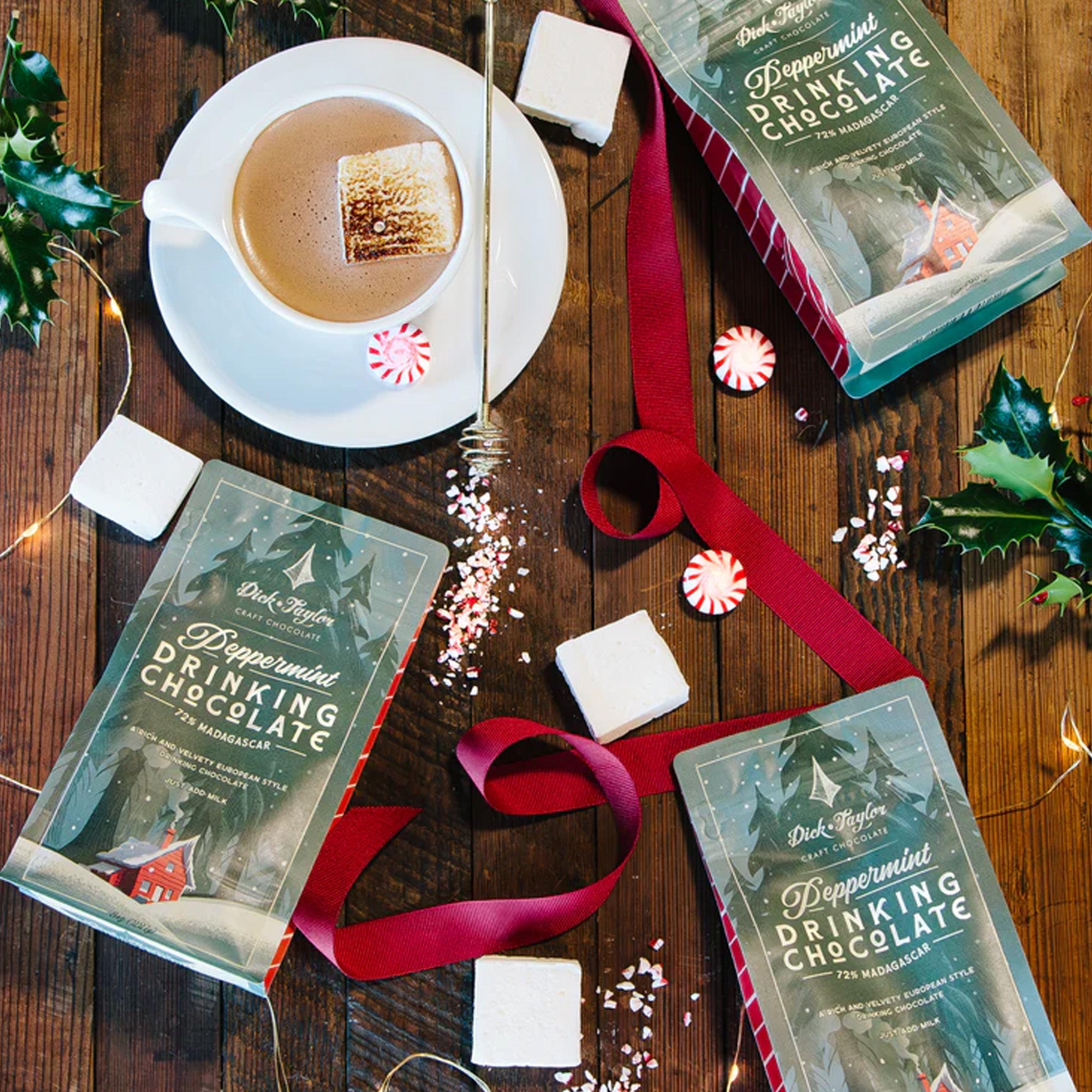 Drinking Chocolate | Dick Taylor | Peppermint Drinking Chocolate 8oz