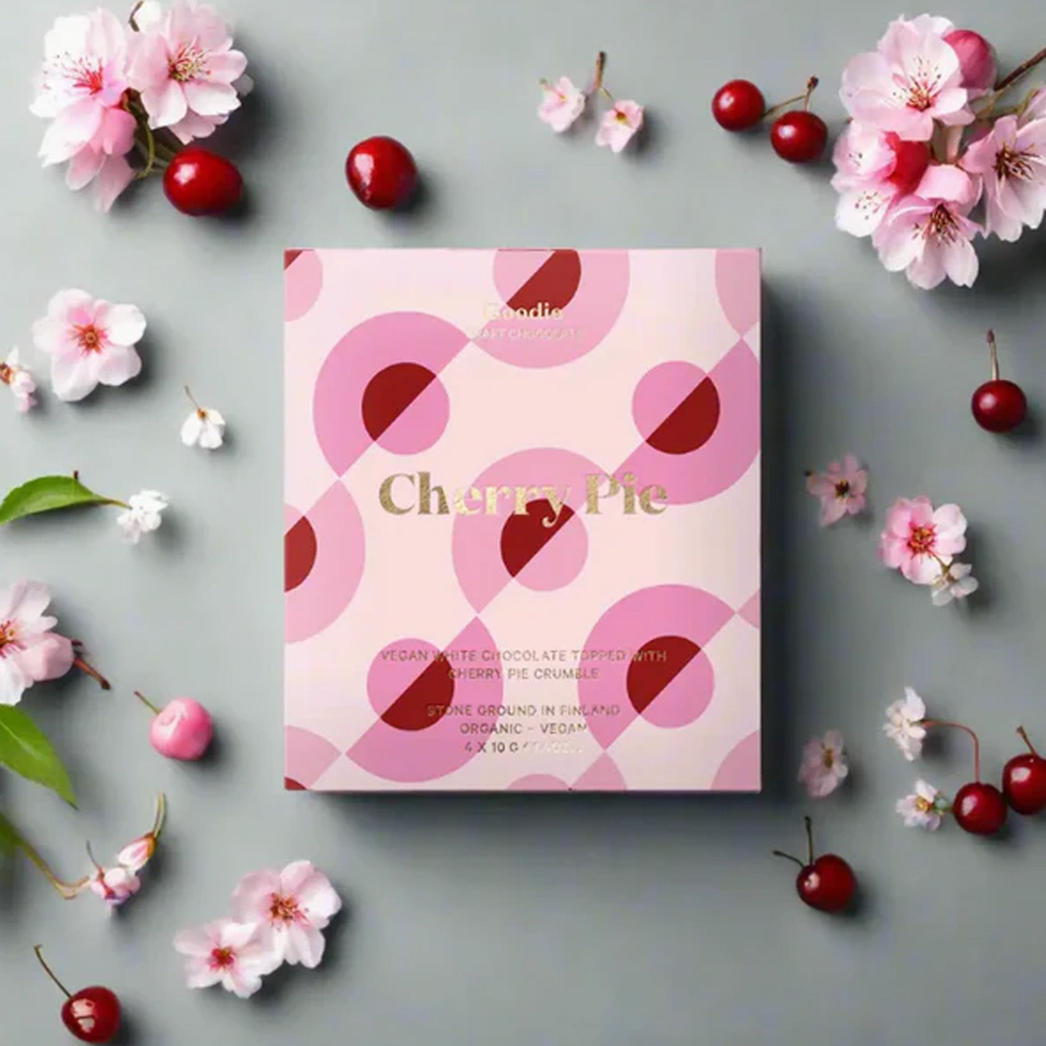 White Chocolate | Goodio | Cherry Pie (4 x 10g)