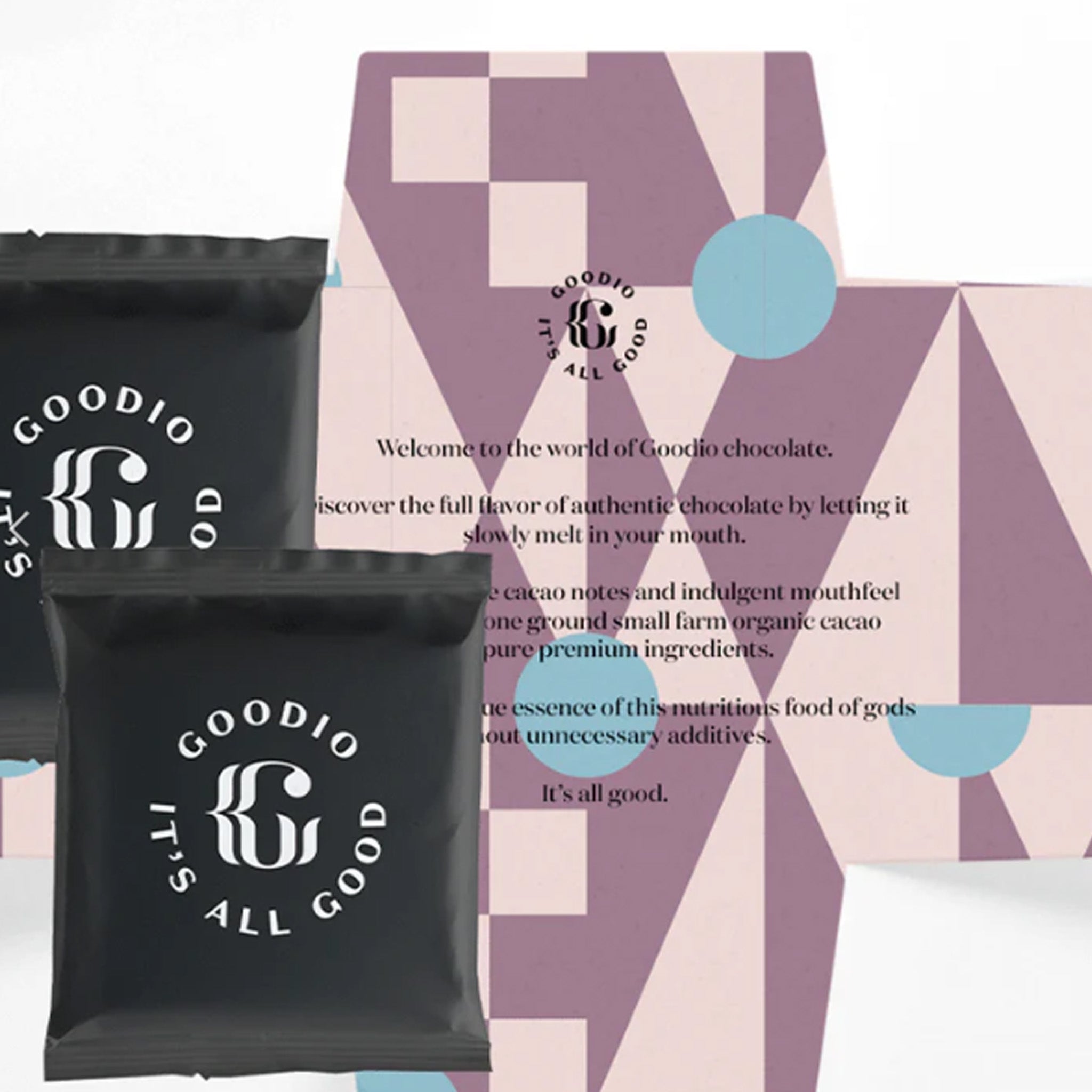 Chocolate | Goodio | Happy Holidays Double Chocolate Bar (2 x 1.7 oz)