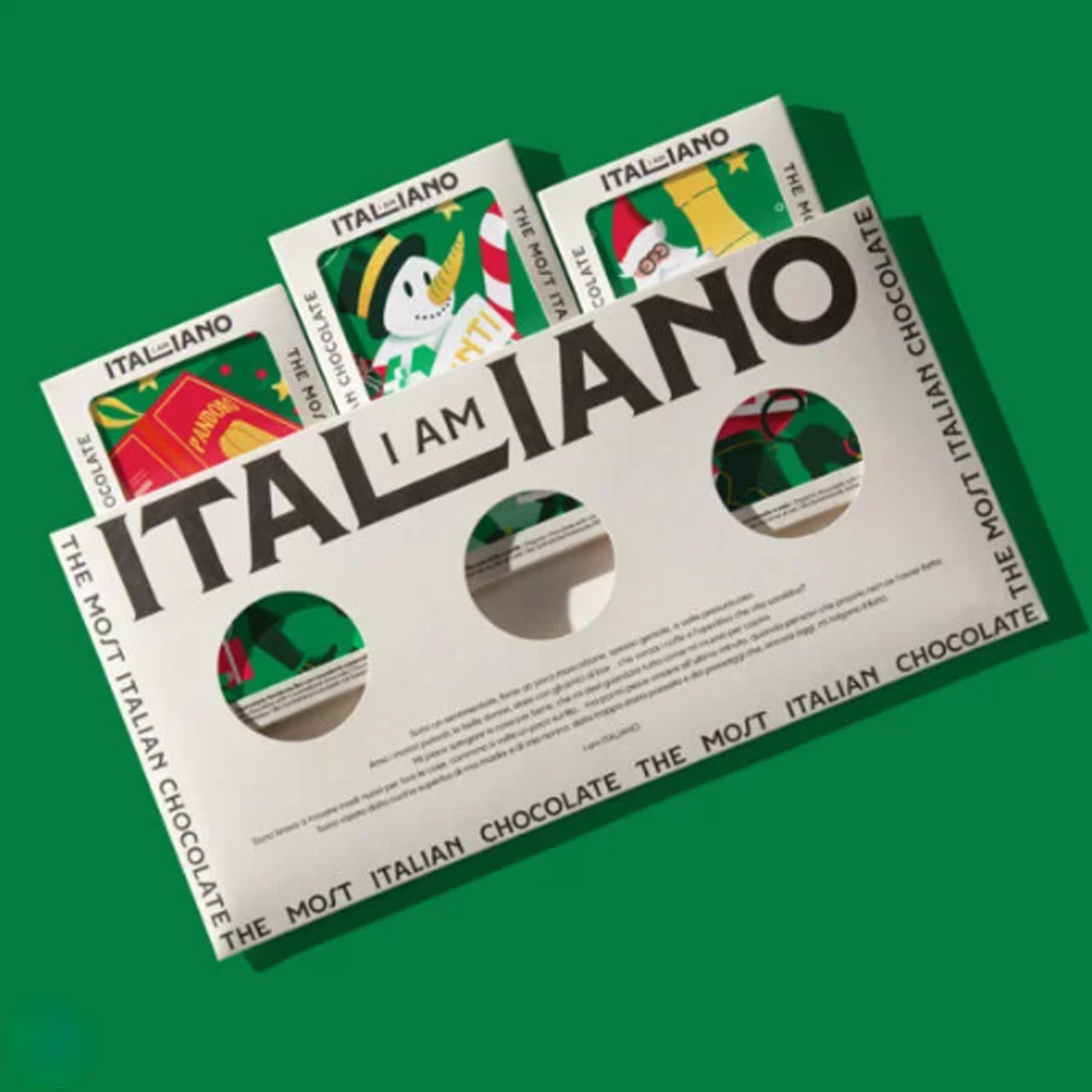 Chocolate | I am Italiano | 3 Bars Gift Box (Natale) 150g