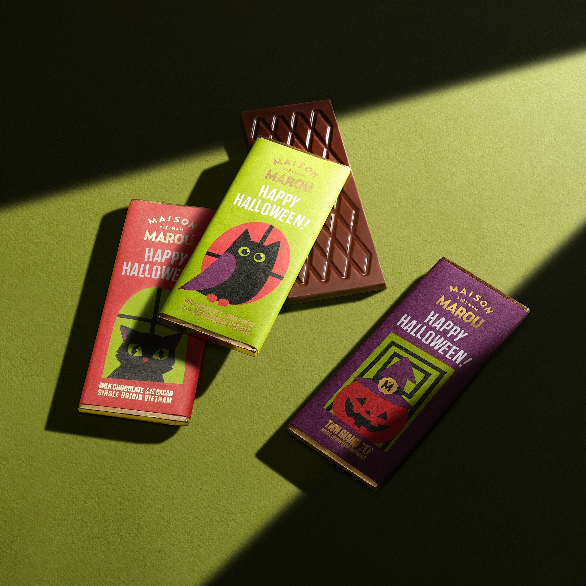 White Chocolate | Marou | Vietnamese Vanilla 44% Mini (Spooky Owl) 24g