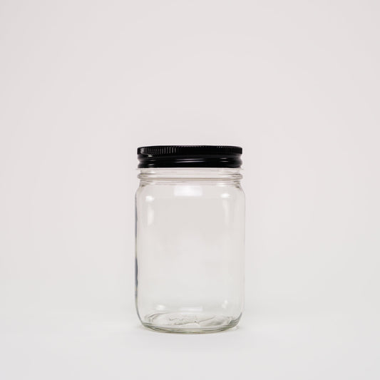 12 oz Glass Keeper Jar | Metal Cap