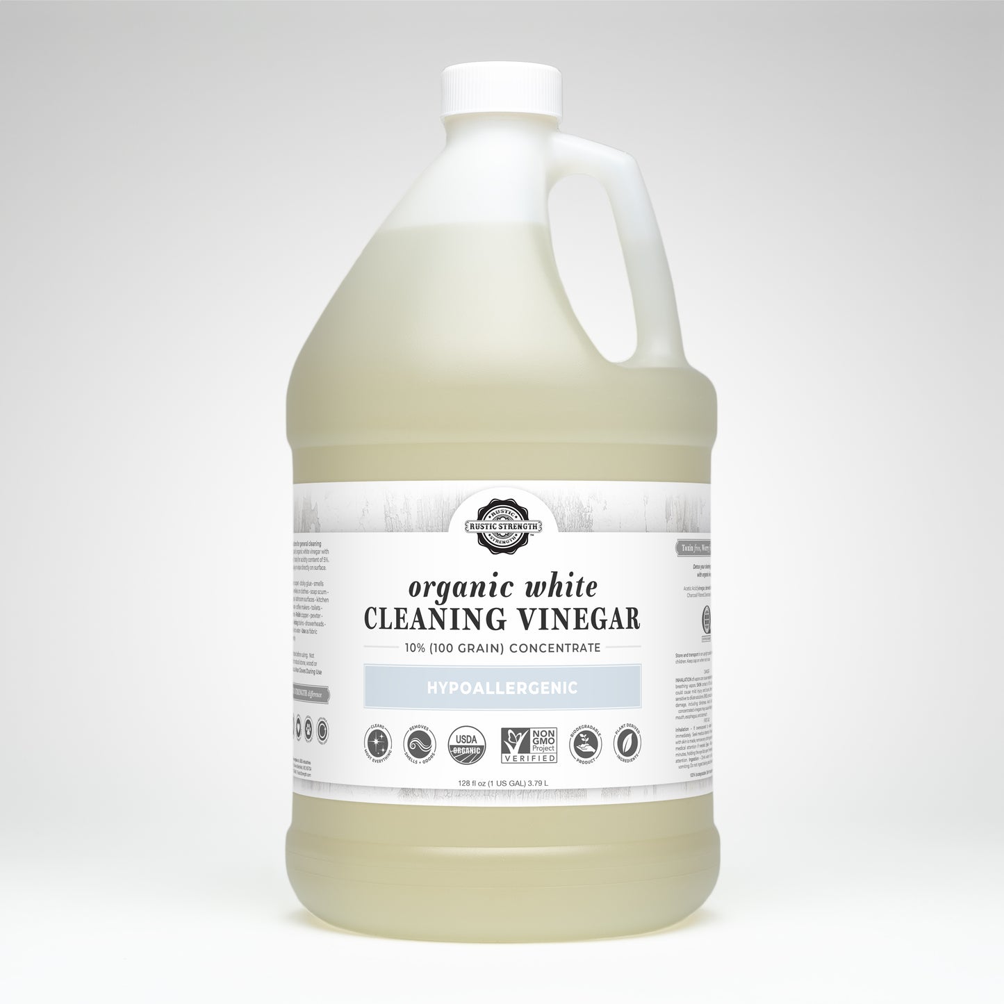 Organic White Cleaning Vinegar Concentrate | 10% (100 grain)