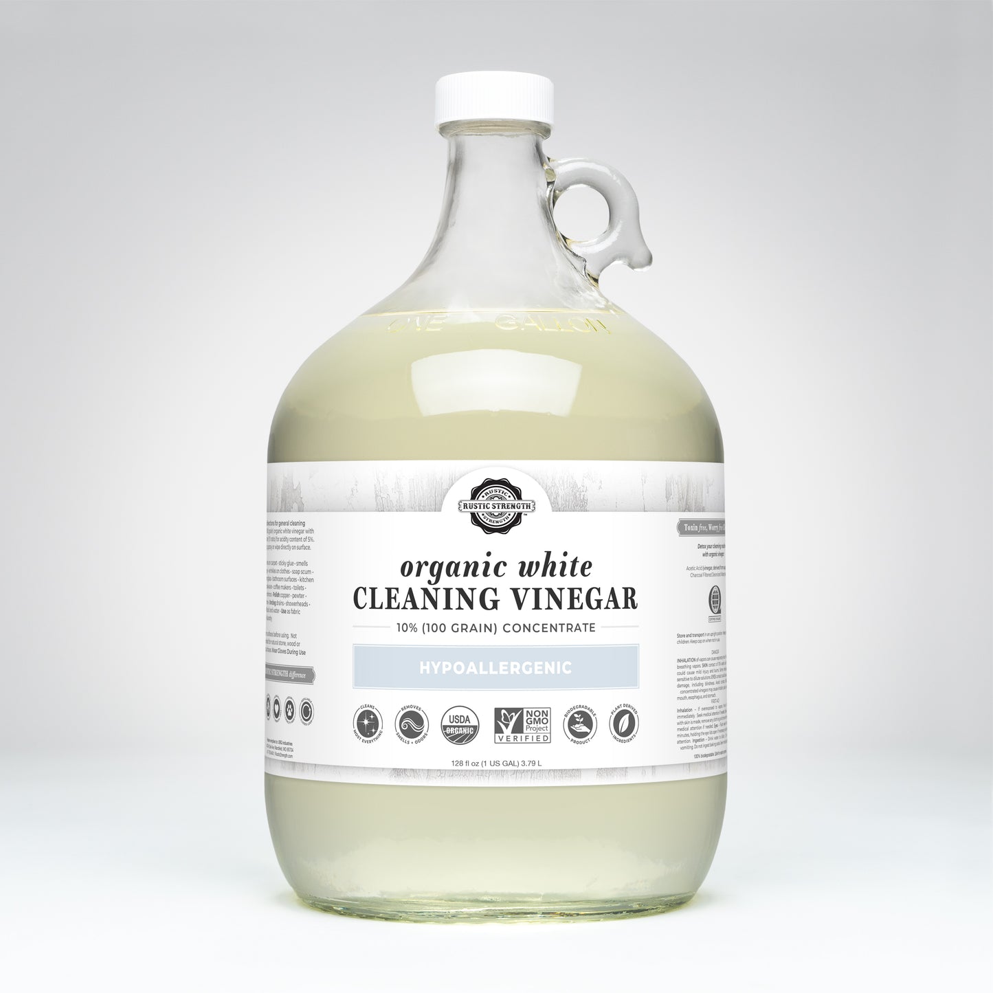 Organic White Cleaning Vinegar Concentrate | 10% (100 grain)