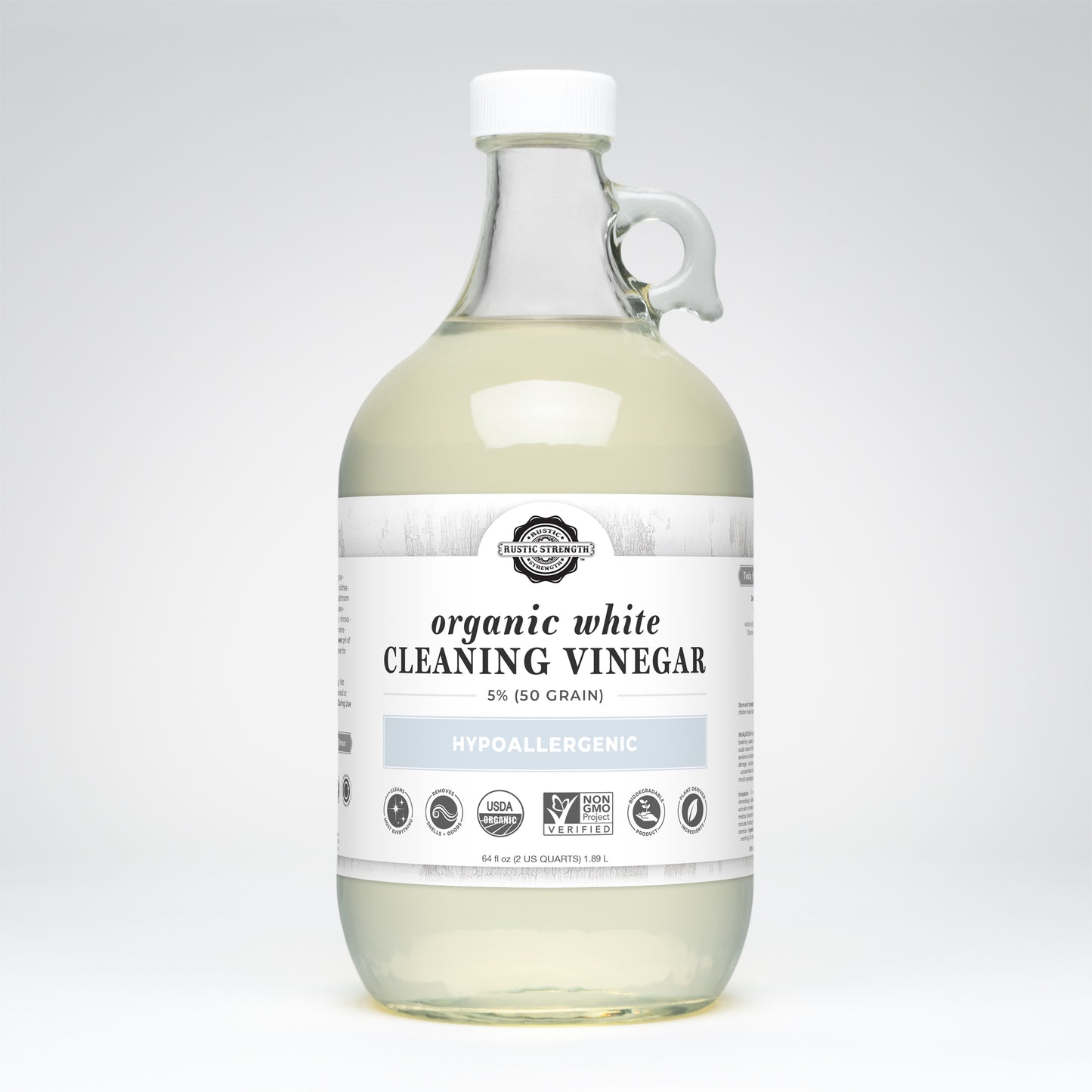 Organic White Cleaning Vinegar | 5% (50 grain)